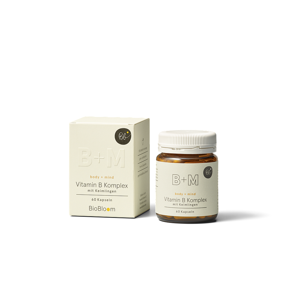 BioBloom Vitamin B komplex body+mit Keimlingen 60 Kapseln