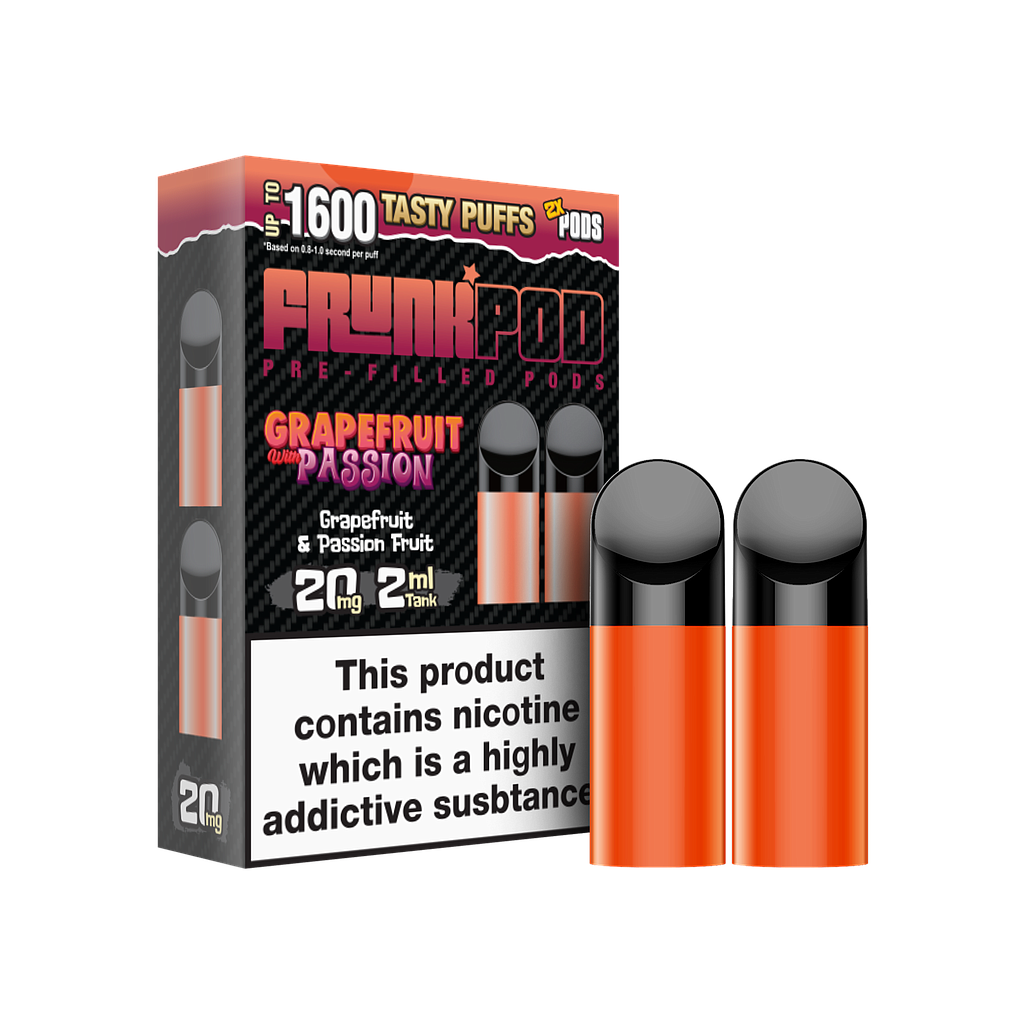 Frunks Pods Yellow Ball Passion(Grapefruit Passion Frucht)2 ml 2 Stück vorgefüllter Tank
