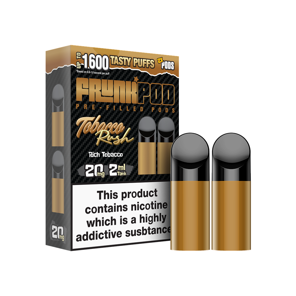Frunks Pods Apache (Tabak-Aroma) 2 ml 2 Stück vorgefüllter Tank