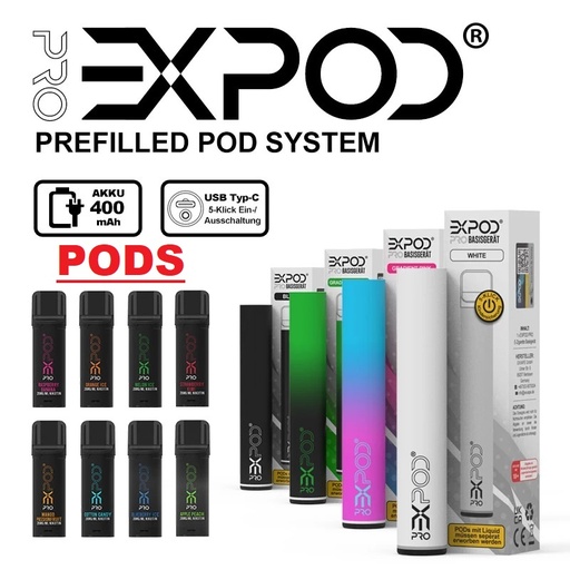EXPOD Pro - Prefilled Pod System - 20 mg/ml