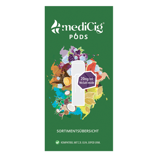 mediCig Pods Sortimentsübersicht - Flyer