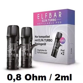 Elfbar Elfa Turbo refillable Pod + Coil